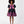 Carica l'immagine nel visualizzatore Galleria, Front view of two-tone purple and navy satin women’s dress with oversized bow – luxury statement occasion dress by Mama Luma.
