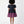 Carica l'immagine nel visualizzatore Galleria, Mama Luma’s Purple Bow Special Occasion Women’s Dress featuring a bold navy and plum color-block design. The oversized bow detail and voluminous silhouette bring couture flair to holiday parties, evening events, and family portraits.
