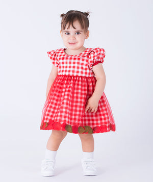 red special occasion dress for girls christmas celebration