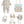 Charger l'image dans la galerie, Baby clothing and accessories set with a patterned design on a white background
