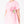 Load image into Gallery viewer, Back view of Rose Appliqué Girls Dress in blush pink structured fabric for girls ages 3 to 12, highlighting overall silhouette and styling
