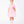 Load image into Gallery viewer, Front view of Rose Appliqué Girls Dress in blush pink structured fabric for girls ages 3 to 12, showing overall silhouette and styling
