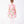 Load image into Gallery viewer, Back view of Rose Bloom Girls Dress in soft pink satin for girls ages 3 to 12, highlighting overall silhouette and styling
