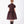 Load image into Gallery viewer, Back view of Shimmering Mocha Girls Outfit with a full midi skirt and shimmering bow motifs for girls ages 3 to 12 by Mama Luma.
