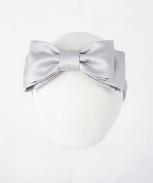 Front view of Silver Matching Headband in silver, styled as premium children’s special occasionwear