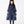 Load image into Gallery viewer, Front view of Structured Girls Trench Dress in navy organza for girls ages 3 to 12, a premium children’s design by Mama Luma
