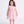 Load image into Gallery viewer, Front view of the Swiss Dot Pink Baby Girl Dress by Mama Luma, featuring a soft pink special occasion silhouette for baby girls.
