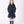 Charger l'image dans la galerie, Front view of Tailored Wool-Blend Belted Girls Coat in navy wool-blend for girls ages 3 to 12, a premium children’s design by Mama Luma
