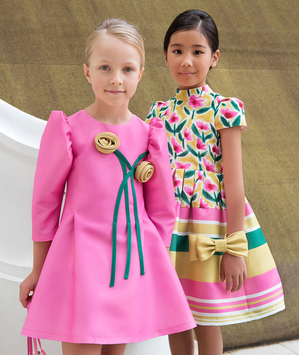 colorful floral dresses for little girls