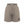 Carica l'immagine nel visualizzatore Galleria, Front view of taupe girls shorts with an elastic waistband and minimalist emblem detail, designed for everyday wear, school outfits, and casual looks, available in sizes 3–14

