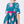 Load image into Gallery viewer, Close-up of teal floral dress for girls with a pink velvet bow belt, showcasing elegant rose prints — perfect for weddings, tea parties, and family celebrations. Available in sizes 3–12Y
