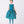 Load image into Gallery viewer, Girl wearing a teal striped sleeveless dress (3–12Y) with a full ruffle skirt and matching bow headband — perfect for weddings, parties, and festive celebrations
