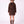Carica l'immagine nel visualizzatore Galleria, Front view of the Textured Faux Fur Women's Coat in mocha, featuring a plush finish and matching waist belt by Mama Luma.
