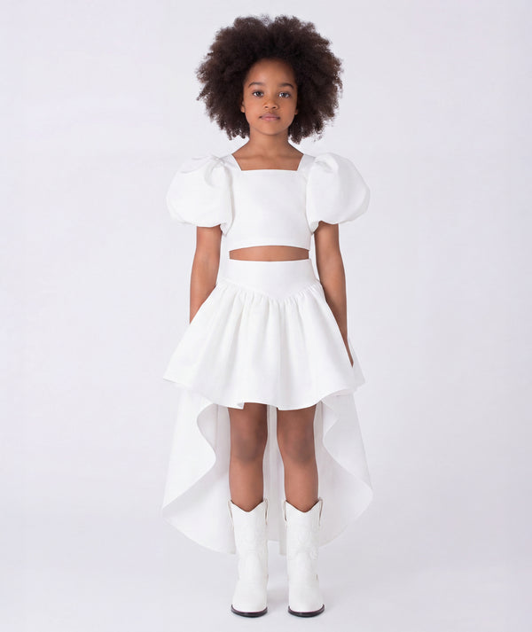 Exquisite High-Low Skirt Outfit | 2 Pieces