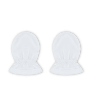 white baby gloves
