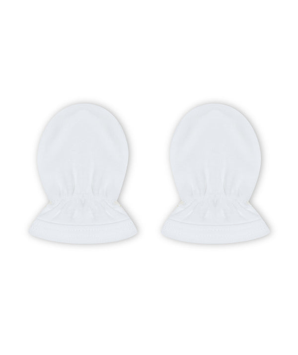 white baby gloves