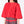 Carica l'immagine nel visualizzatore Galleria, Close-up of the scarlet-red cropped top with gathered shoulders and bell sleeves, paired with multicolored plaid trousers by Mama Luma.
