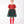 Charger l'image dans la galerie, Front view of Mama Luma Floral Appliqué Girls Tulle Dress in red and forest green with sparkling tulle and Christmas tree details for girls ages 3 to 12.
