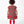 Charger l'image dans la galerie, Back view of Mama Luma Tartan Baby Girl Bow Dress from the Zermatt Collection, featuring diagonal tartan checks, a concealed zipper, and red bows along the flared hem.
