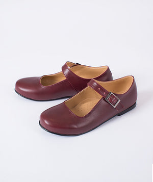 classic burgundy kids shoes