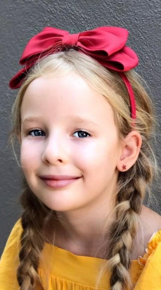 red bow headband